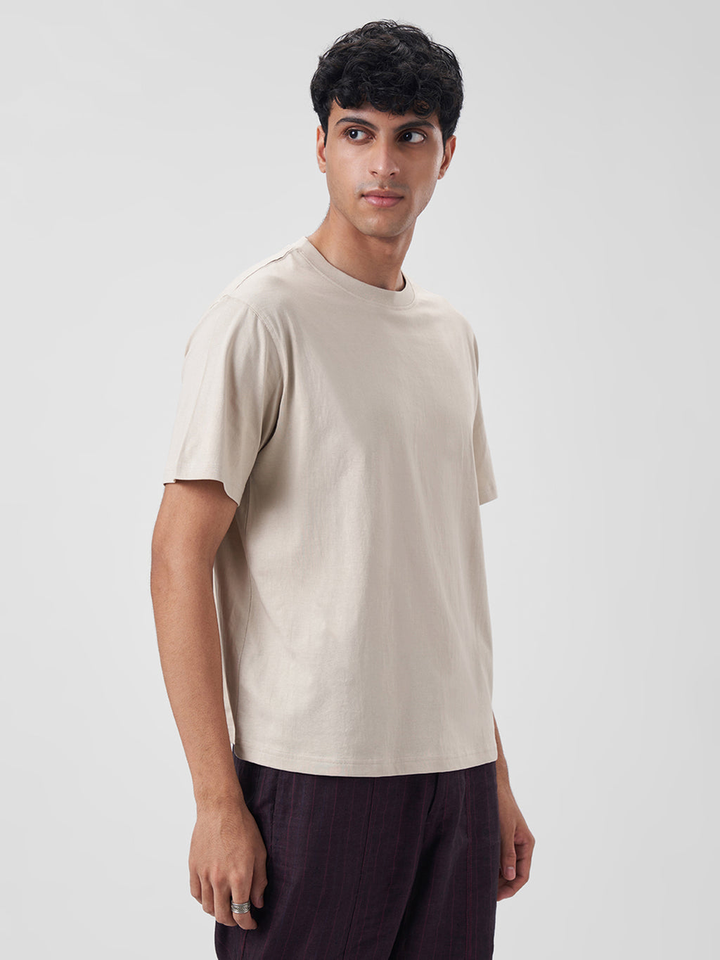 Mens Regular T Shirt Honey Beige