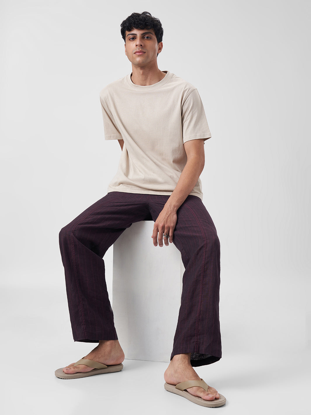 Mens Regular T Shirt Honey Beige