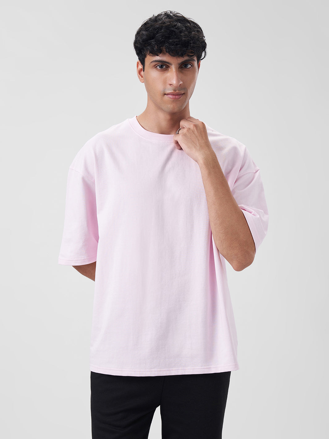 Mens Oversized T Shirt Blush Pink