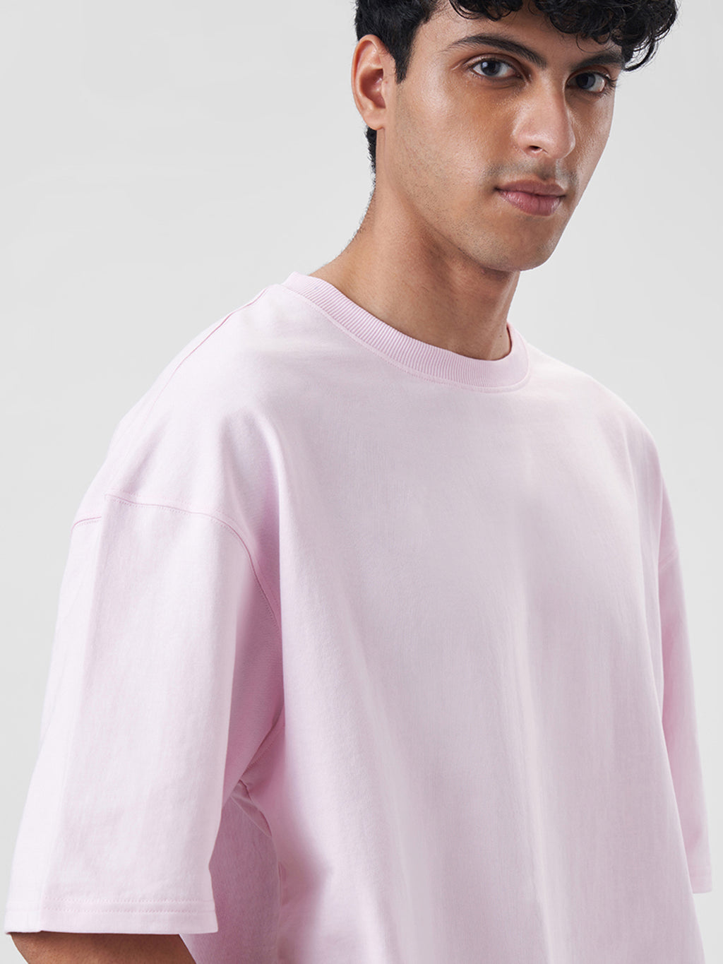 Mens Oversized T Shirt Blush Pink
