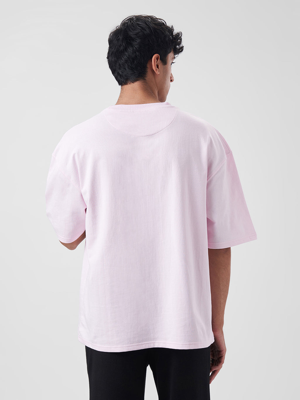 Mens Oversized T Shirt Blush Pink