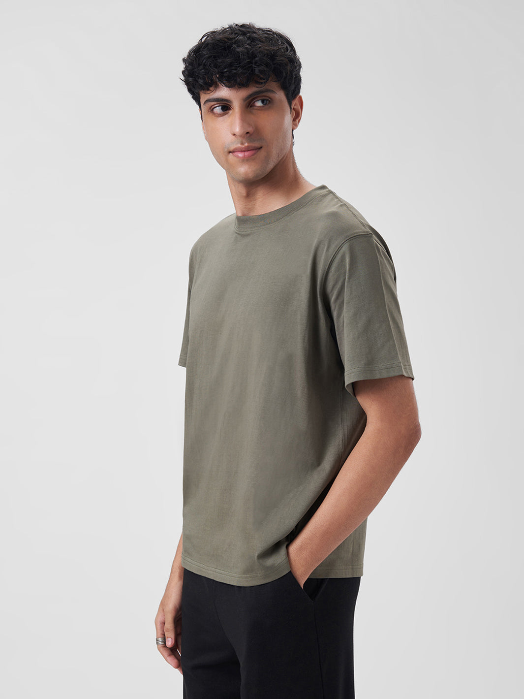 Mens Regular T Shirt Dusty Olive