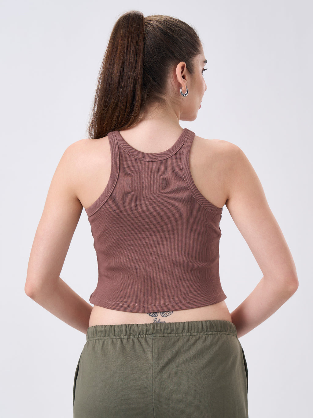 Womens Halter Tank Top Coffee Brew