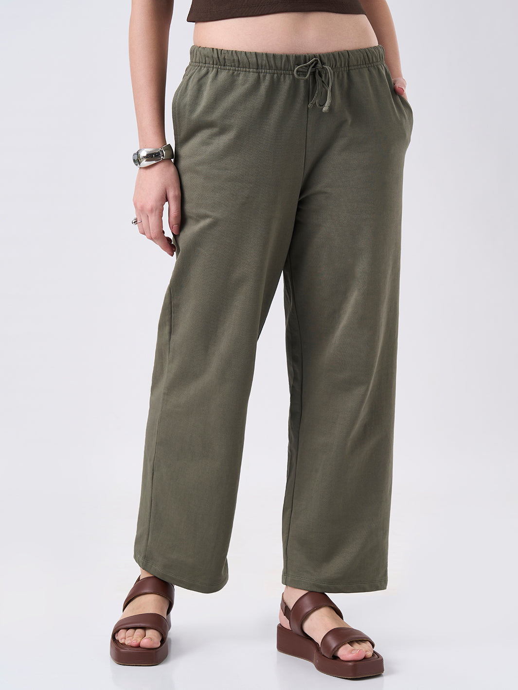 Womens Joggers  Dusty Olive
