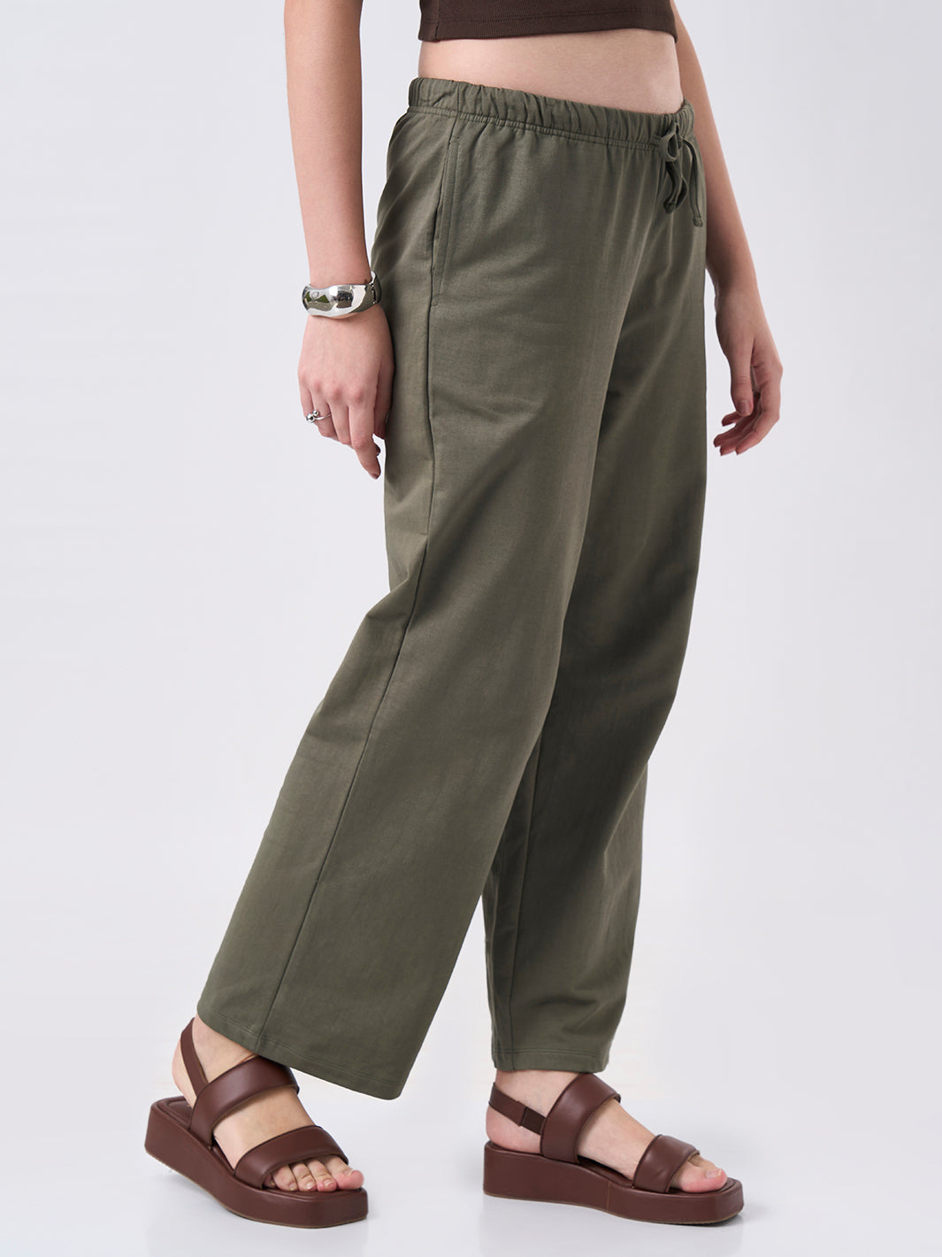 Womens Joggers  Dusty Olive