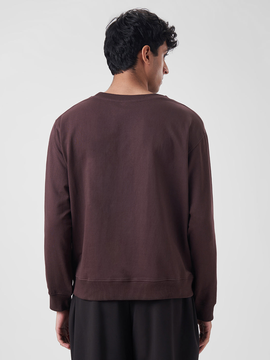 Mens Sweatshirt Cocoa Brown