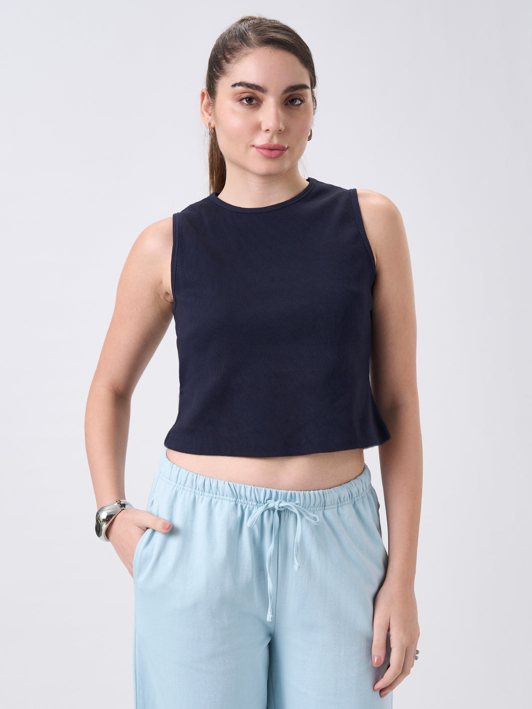 Womens Regular Tank Top Midnight Navy