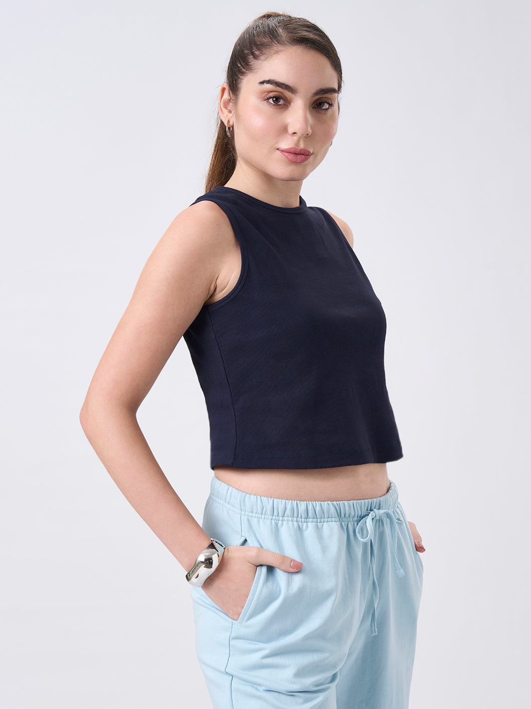 Womens Regular Tank Top Midnight Navy