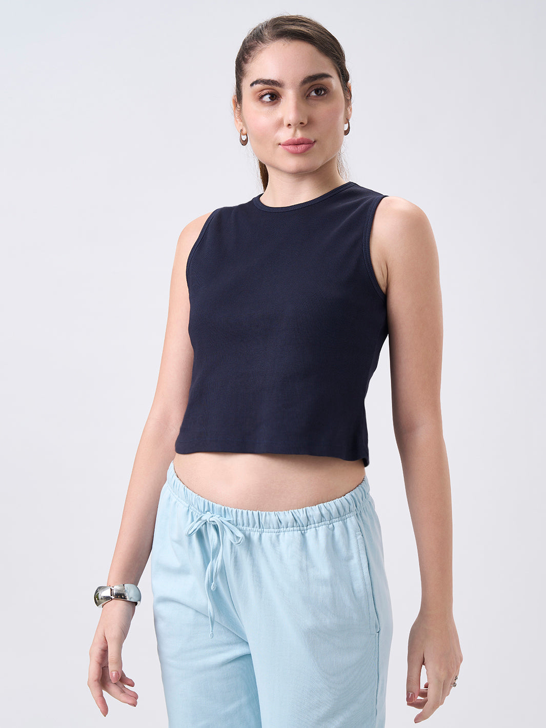 Womens Regular Tank Top Midnight Navy