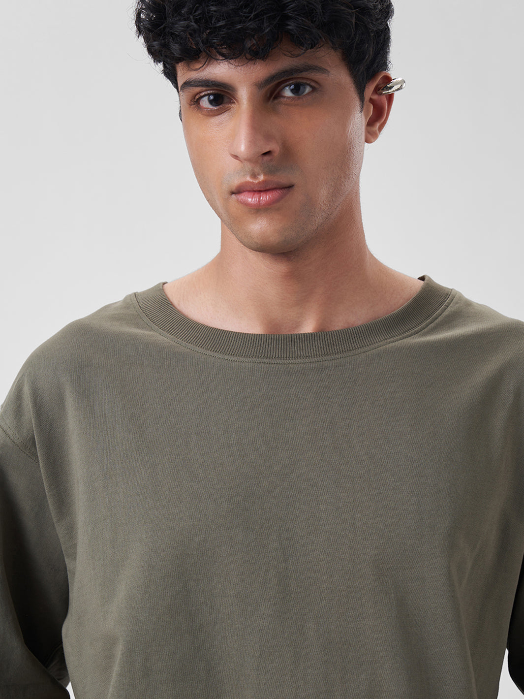 Mens Sweatshirt Dusty Olive