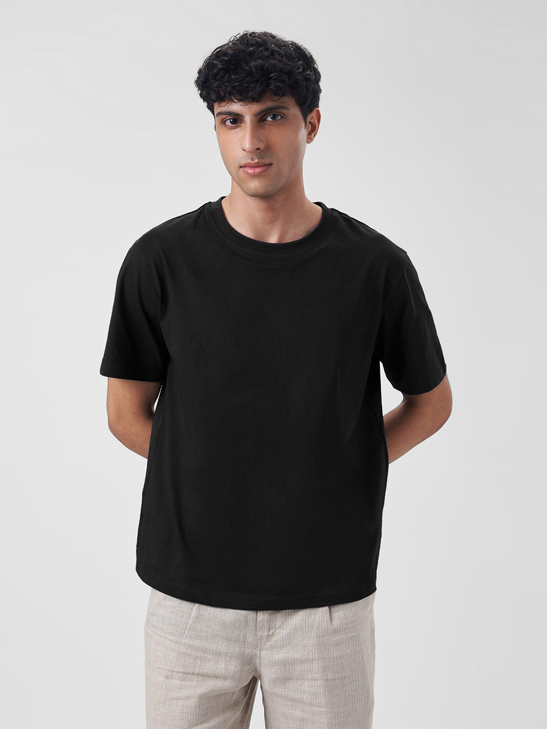 Mens Regular T Shirt Jet Black