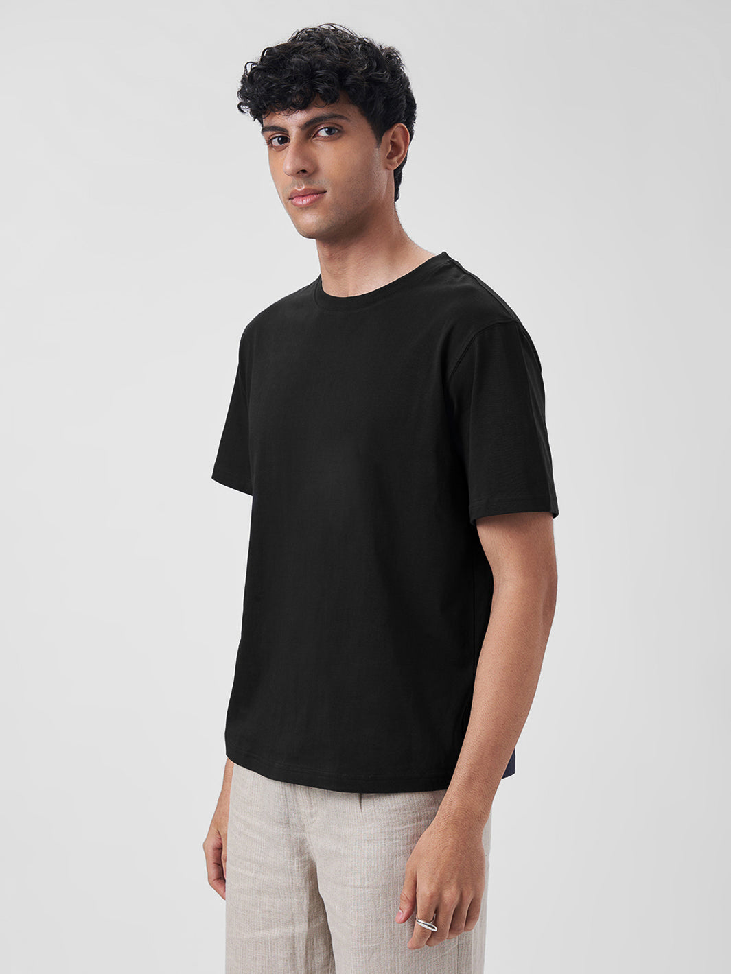 Mens Regular T Shirt Jet Black