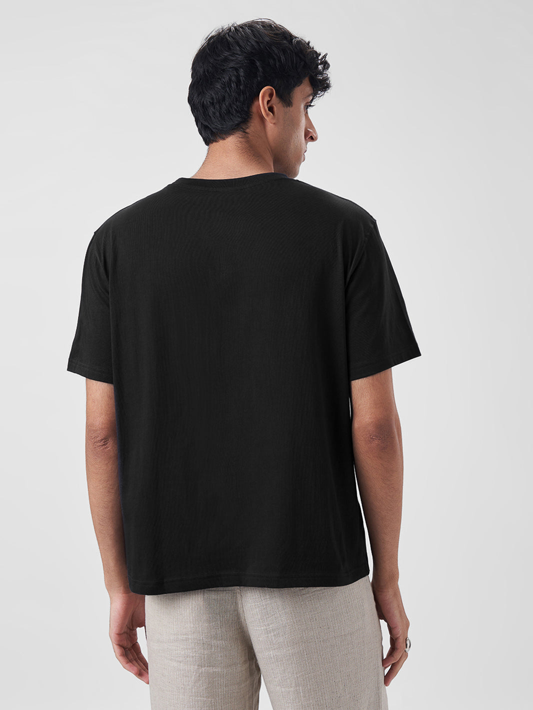 Mens Regular T Shirt Jet Black