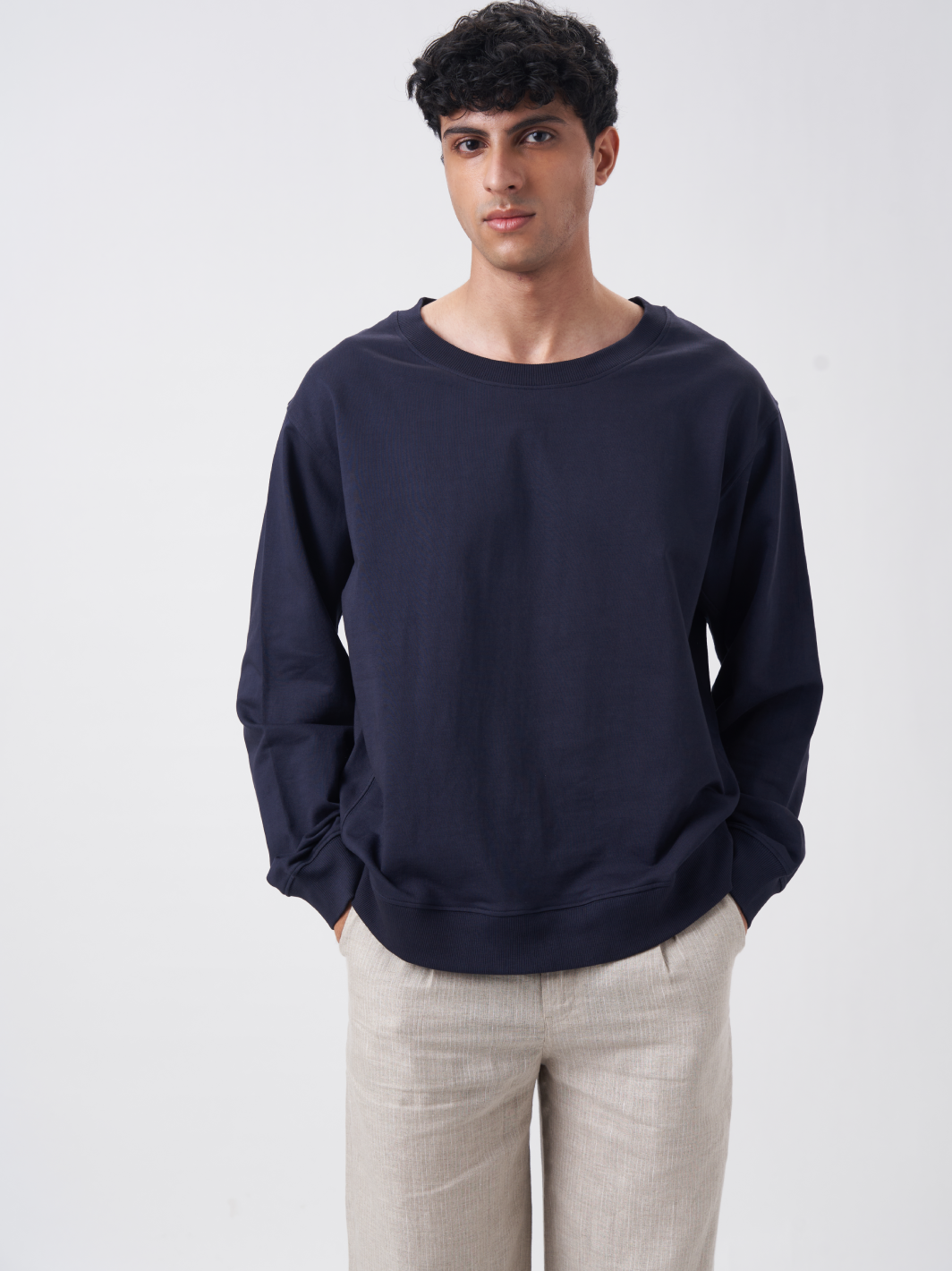 Mens Sweatshirt Midnight Navy