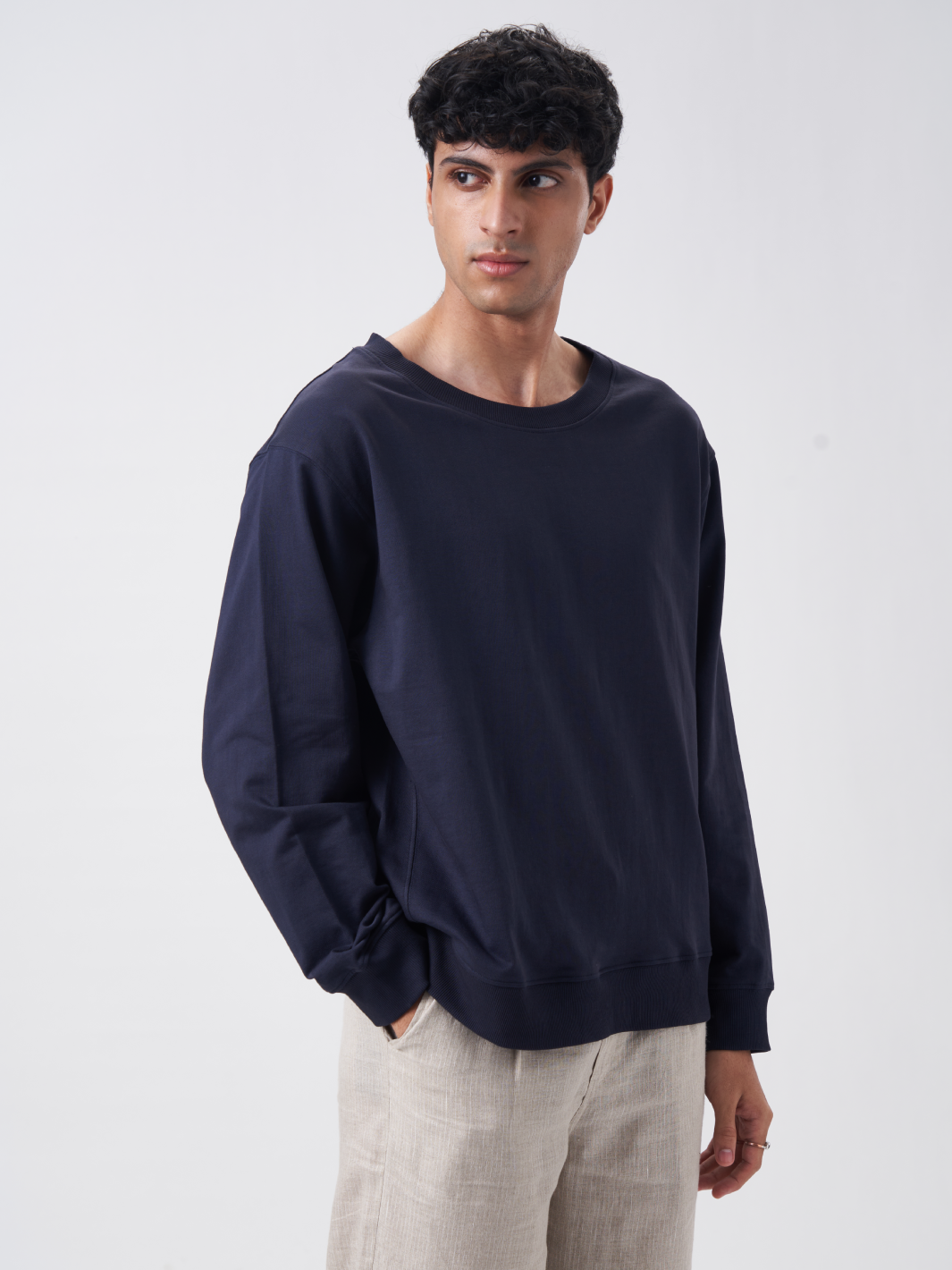 Mens Sweatshirt Midnight Navy