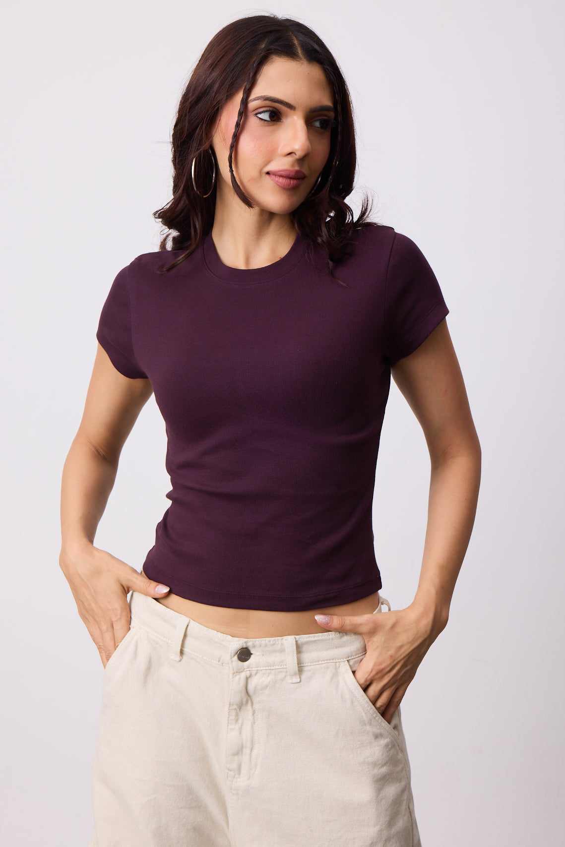 Womens Mini Tee - Spilled Wine