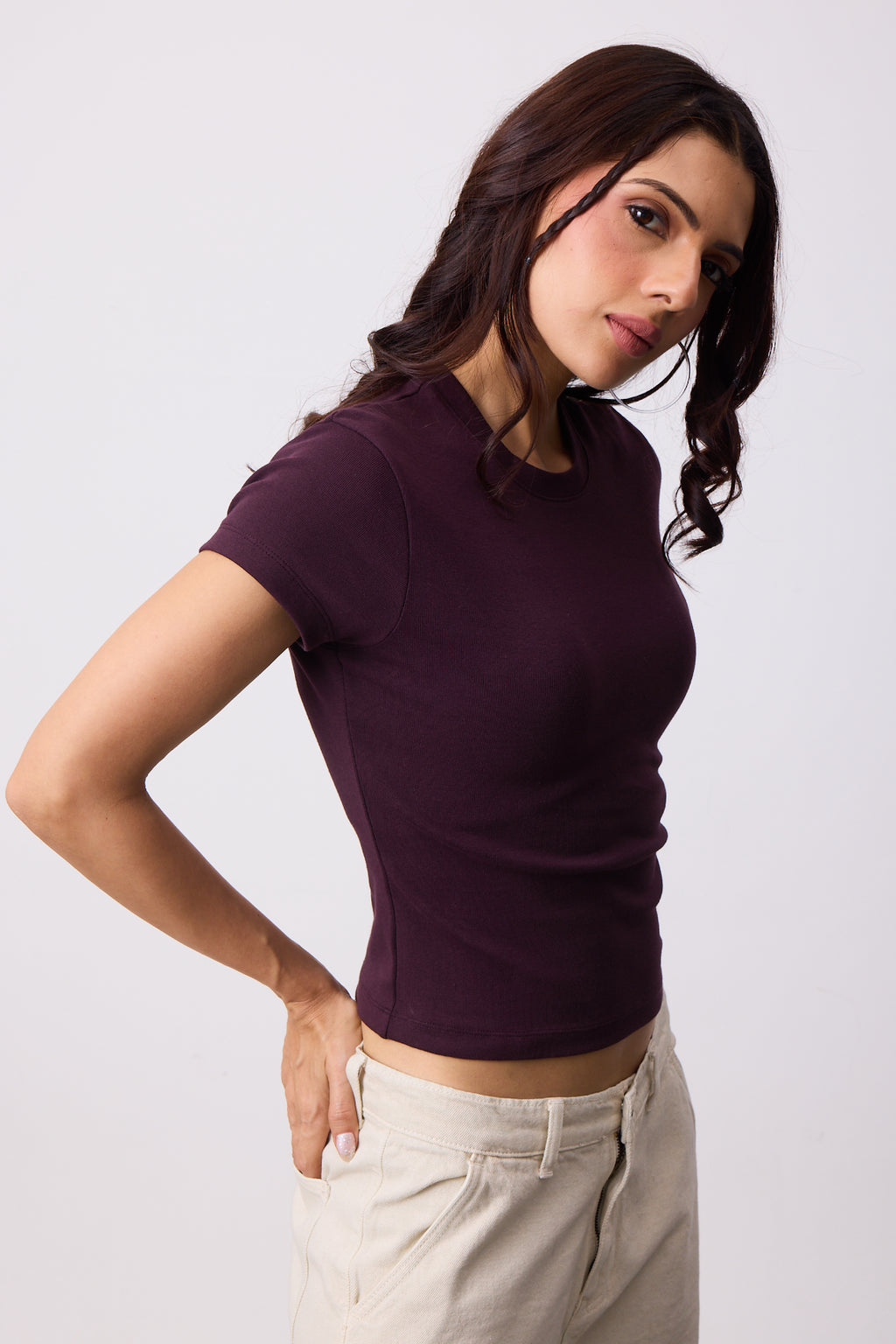 Womens Mini Tee - Spilled Wine