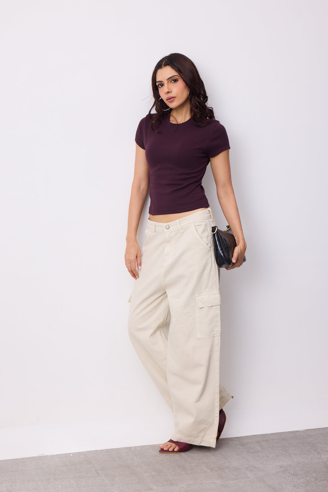 Womens Mini Tee - Spilled Wine